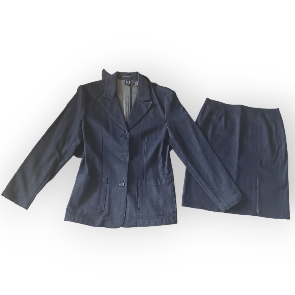 Gap NWOT 90's HTF Dark Denim Suit